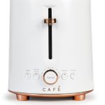 Cafe Express Finish Matte White 2-Slice Toaster