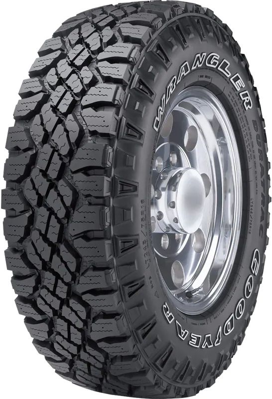 178be466a5d2fe7e8c8a9135f00bc248daafa2a53241e5cc327b9a9e57bc3646.jpg Goodyear Wrangler Duratrac Rugged Terrain 265/65R18 114S Light Truck Tire - Image 1