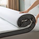 LINSY Living Queen Memory Foam Mattress Topper 3 Inches, Cooling Gel Mattress Topper, Foam Mattress Topper with Ventilated Design, Removable and