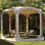 East Oak Screen House Tent Pop-Up, Portable Screen Room Canopy Instant Screen Tent 10 x 10 ft with Carry Bag for Patio, Backyard, Deck & Outdoor
