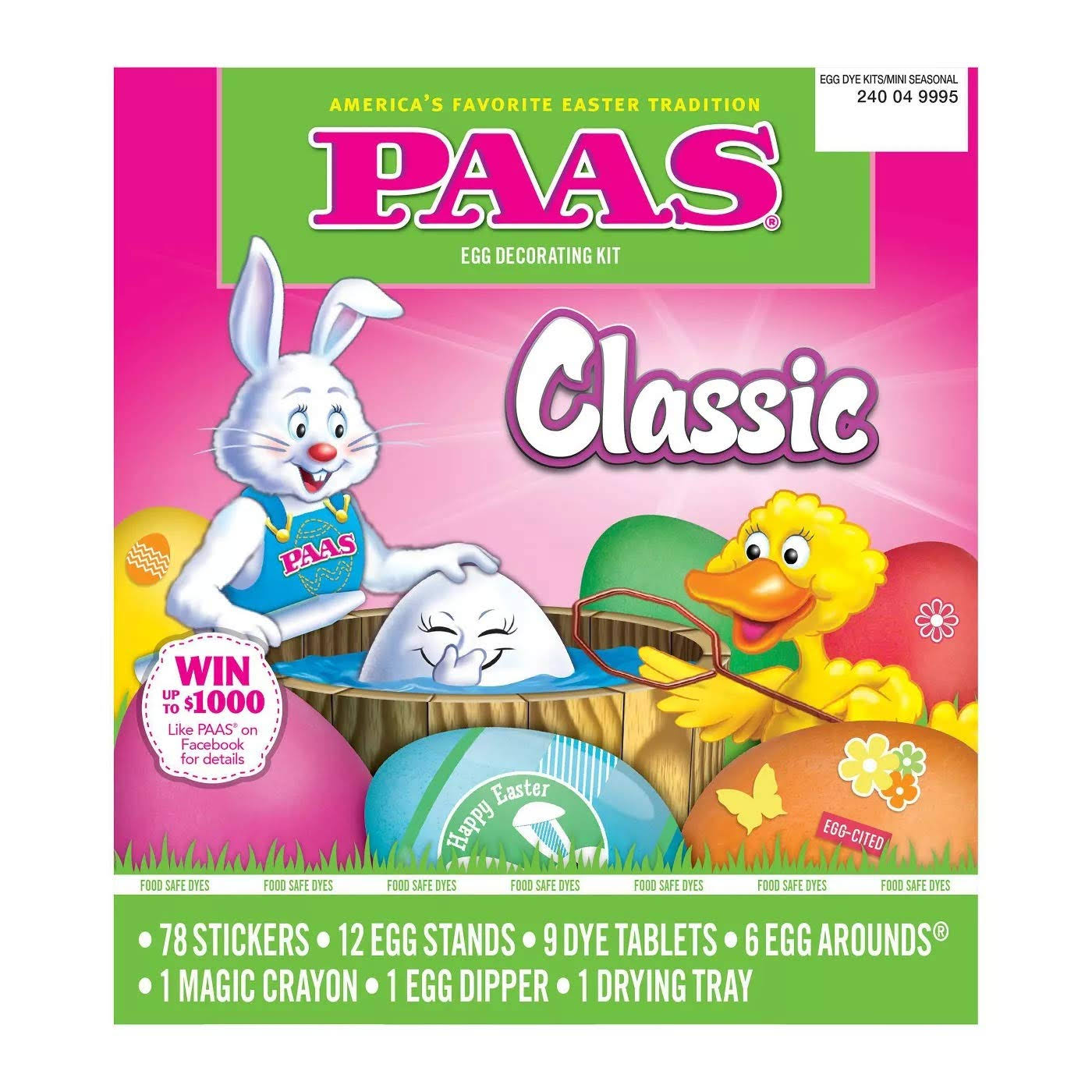 17b3b7d4a7a5047d4417a14ce1093ddaf4b187fd88e12bcb3540f24da76484b5-1.jpg Easter Paas Classic Egg Decorating Kit - Image 1