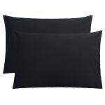 FLXXIE 2 Pack Microfiber Queen Pillow Cases, 1800 Super Soft Pillowcases with Envelope Closure, Wrinkle, Fade and Stain Resistant Pillow Covers, 20x30