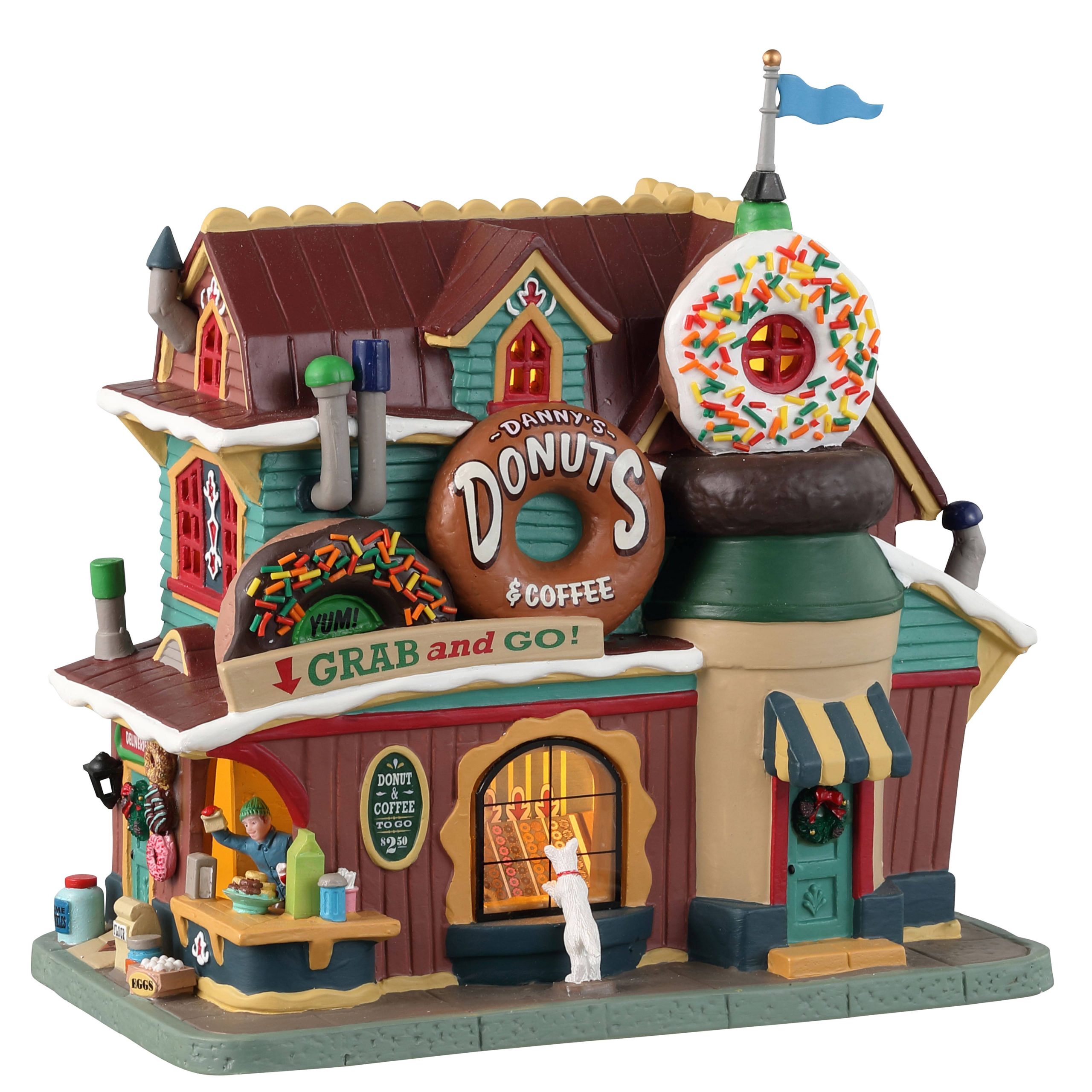 17e0a426b987eb51d042c9f3cb7b936cddfc5b92fa745fa9a890f8c68f20980b.jpg Lemax 35031 Danny's Donuts & Coffee - Image 1