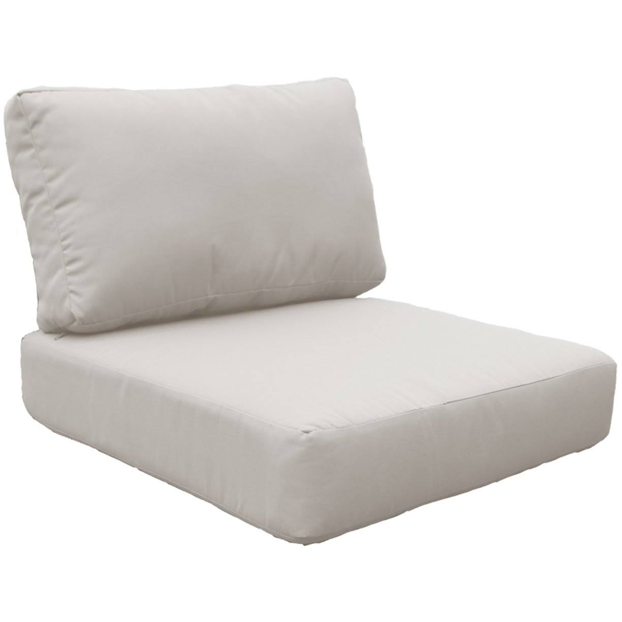 17e3cf817f79dbbcee102a4aa29a193581581f91ddd9acce8e0090d45e817cff.jpg TK Classics Covers for Low-Back Chair Cushions 6 Inches Thick in Beige - Image 1
