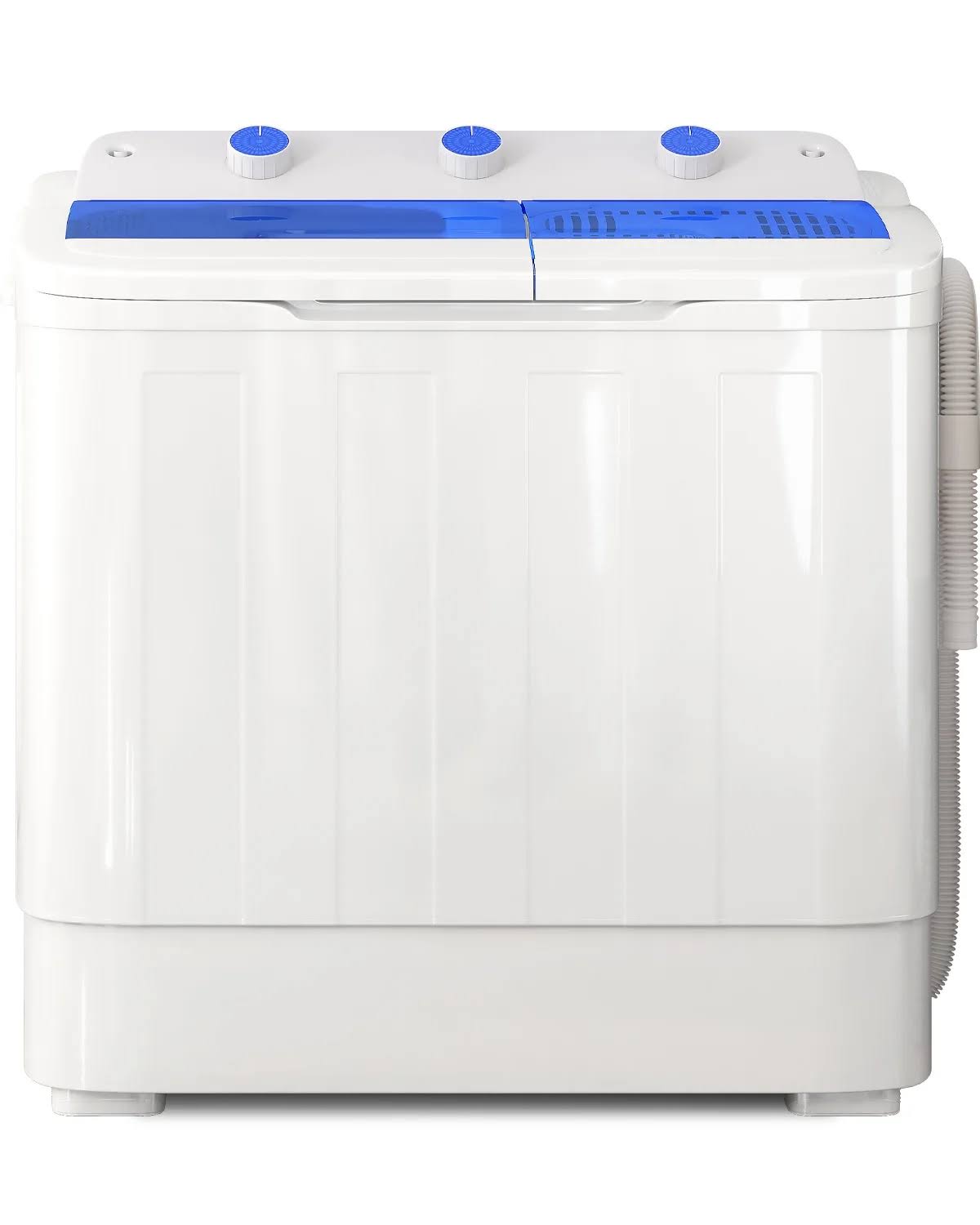 17ee9db7035339276583c076c56b2162b855ef1031571514aa60b3fd4dc33baa.jpg Tabu Portable Washing Machine 28lbs Compact Twin Tub Wash&Spin Combo for Apartment Black(Black) - Image 1