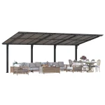 AECOJOY 20' x 10' Outdoo Gazebo for Patio, Large 10x20 Pergola Carport