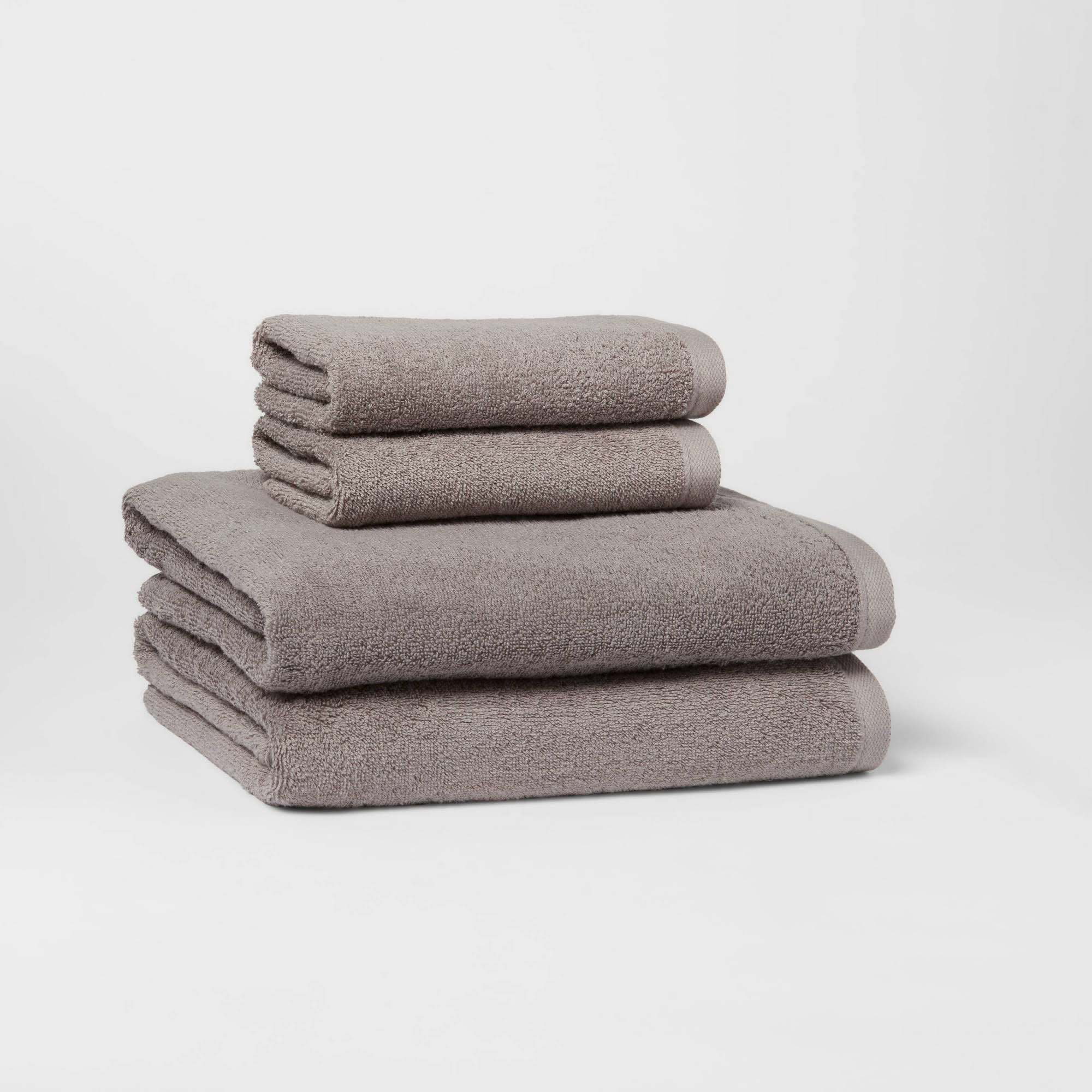 1853714d03ca985e3ae68b0f05c5a0a9e55a1360d4c181a69bb29b5c1ef855a1.jpg 4pc Antimicrobial Towel Sets Gray - Room Essentials - Image 1