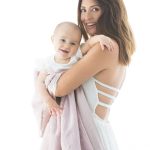 Little Giraffe Baby Luxe Blanket - Dusty Pink