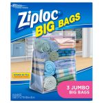 Ziploc Big Bag Double Zipper, 3 Jumbo Big Bags