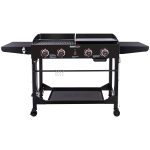 Royal Gourmet 4-Burner GD402 Portable Flat Top Gas Grill and Griddle Combo