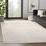 Abani Rugs Nuevo Nue150a Beige Arch Pattern Knot Area Rug