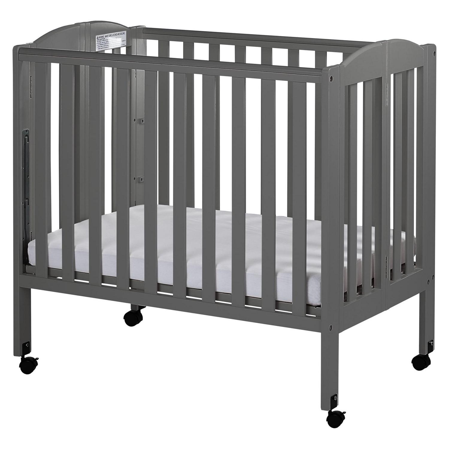 18bcdb7c52782d168ce6ecb4c9e4004d41aff4916f5e57da6ba243553c6ac857.jpg Dream on Me 3 - in - 1 Portable Crib Gray - Image 1