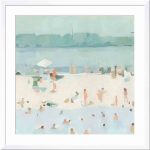 Sea Glass Sandbar I by Emma Scarvey - Picture Frame Painting Joss & Main Size: 20"H x 20"W, Frame Color: Natural