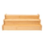 Better Homes & Gardens Kitchen Natural Bamboo Organizers Expandable Spice Rack, 3-Tier, 12.91-22.4x7.67x4.4 in