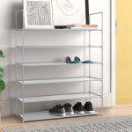 Space Saving 30 Stackable Shoe Rack Zipcode Design Finish: Gray