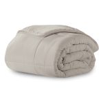 Ella Jayne Microfiber Down-Alternative Solid Color Comforter - Khaki - Twin