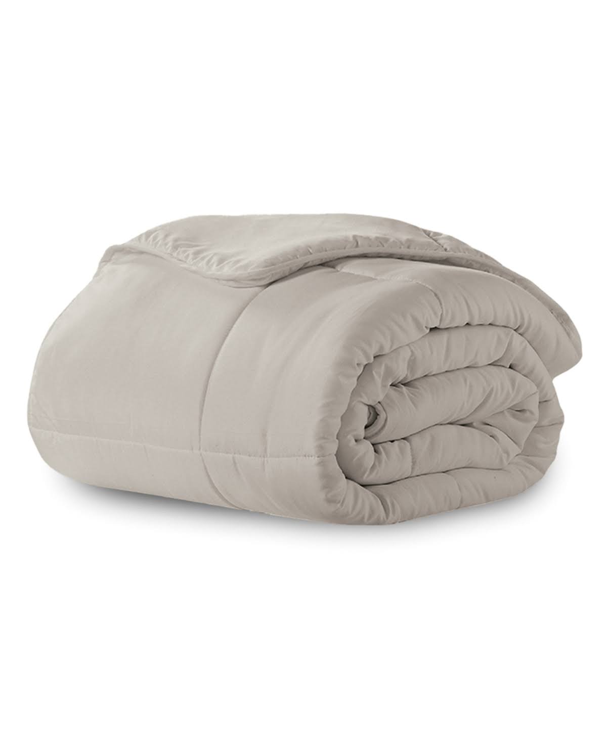18ffbeed869b4afa608cd7b2eacf7f7bdcc8ab88a58ea5f7f7dcf17aa1bf316f.jpg Ella Jayne Microfiber Down-Alternative Solid Color Comforter - Khaki - Twin - Image 1