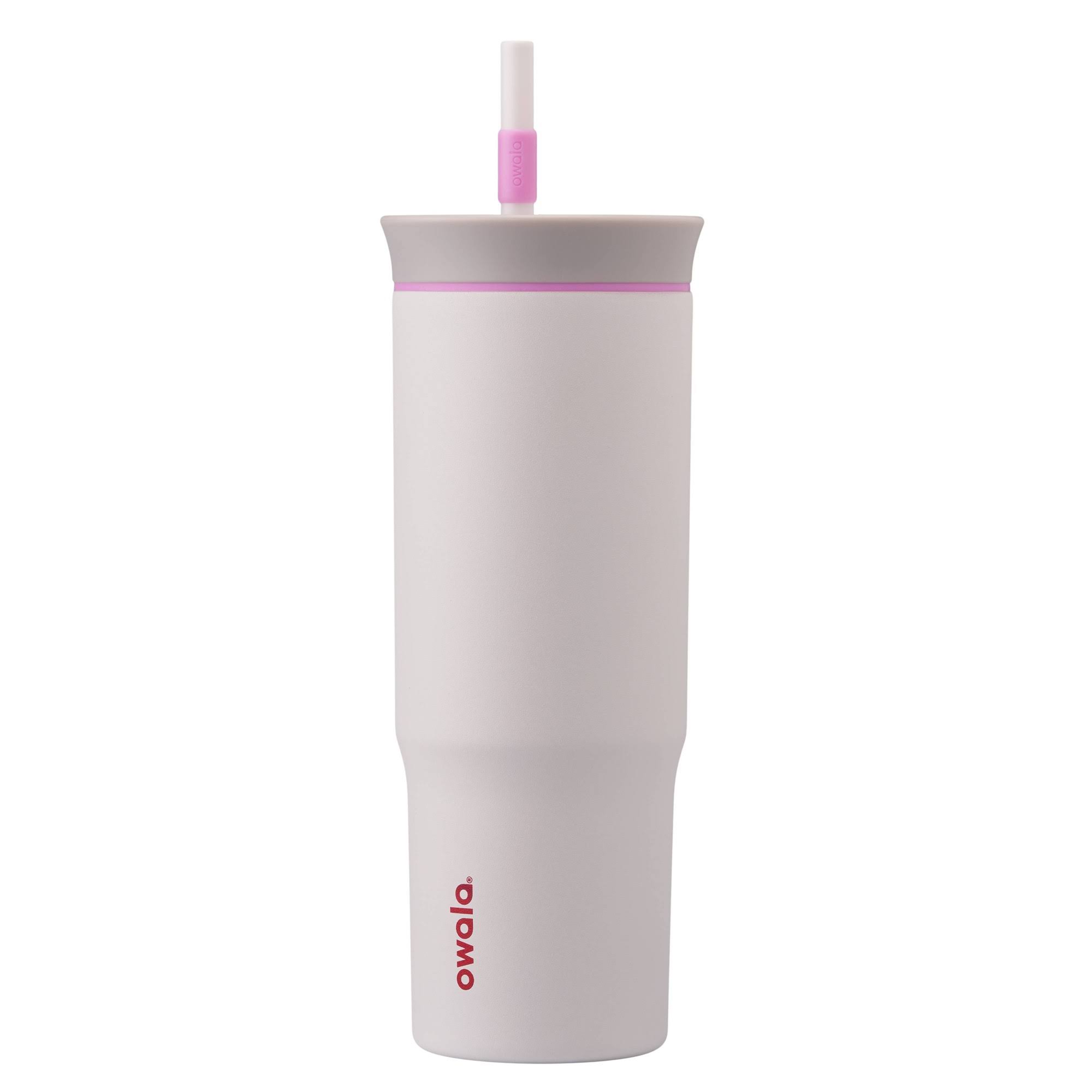 190328629e5a2792db4e60e41e5b5337215befbf91098463d63ea007a5cf27d1.jpg Owala 24oz Stainless Steel Straw Tumbler - Sleek - Image 1