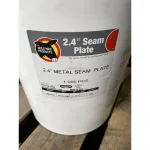 Mule-Hide Products 2.4 in Galvanized Seam Plate (08MHBSP241) - 1,000 Count Box