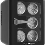 Polar Bear Mini Fridge Cooler, 6.5in. 4-Liter Retro Window Standard Door Compact Mini Refrigerator, New