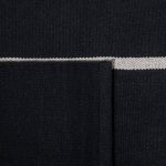 Estremera Striped Handmade Flatweave Cotton Black/White Area Rug Ebern Designs Rug Size: Rectangle 3' x 5'