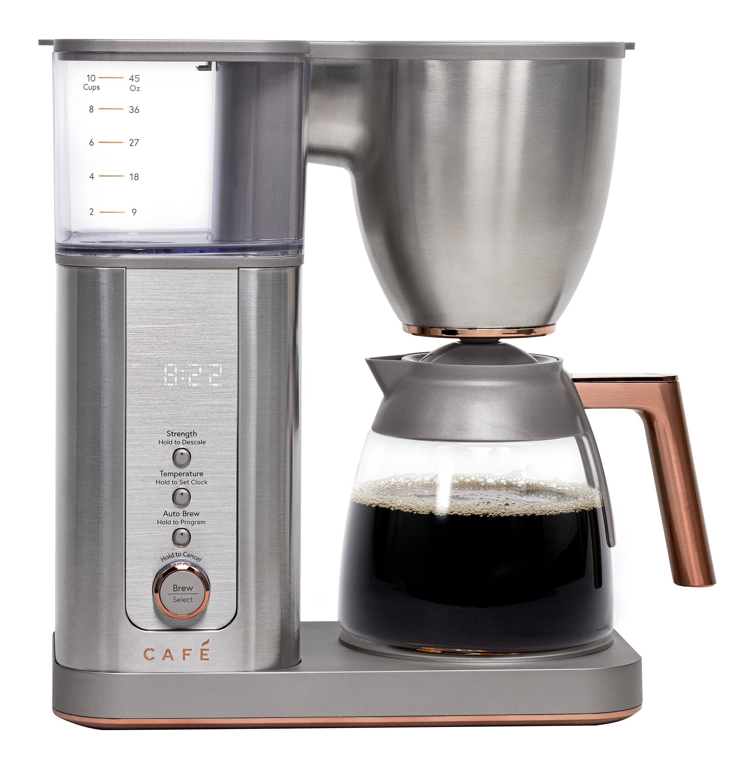 19718e5feb7713ba82ea95d1321d9627f2769cdba6276e1e9953b212bdcff686.jpg Caf�� Specialty Drip Coffee Maker with Glass Carafe, 10 Cups, Stainless Steel - Image 1