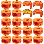 YWTESCH 20 Pack Trimmer Spool Line for Worx,(WA0010)Replacement Trimmer Spool Line for Worx,Trimmer Line Refills 0.065 inch for Worx,Suitable for Worx
