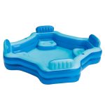 Bluescape Blue Deluxe Comfort Inflatable Family Swimming Pool, 4 Seats, Square, Age 6 & Up, Size: One Size