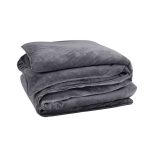 Swift Home Weighted Blanket with Removable Cover -20 lbs Grey