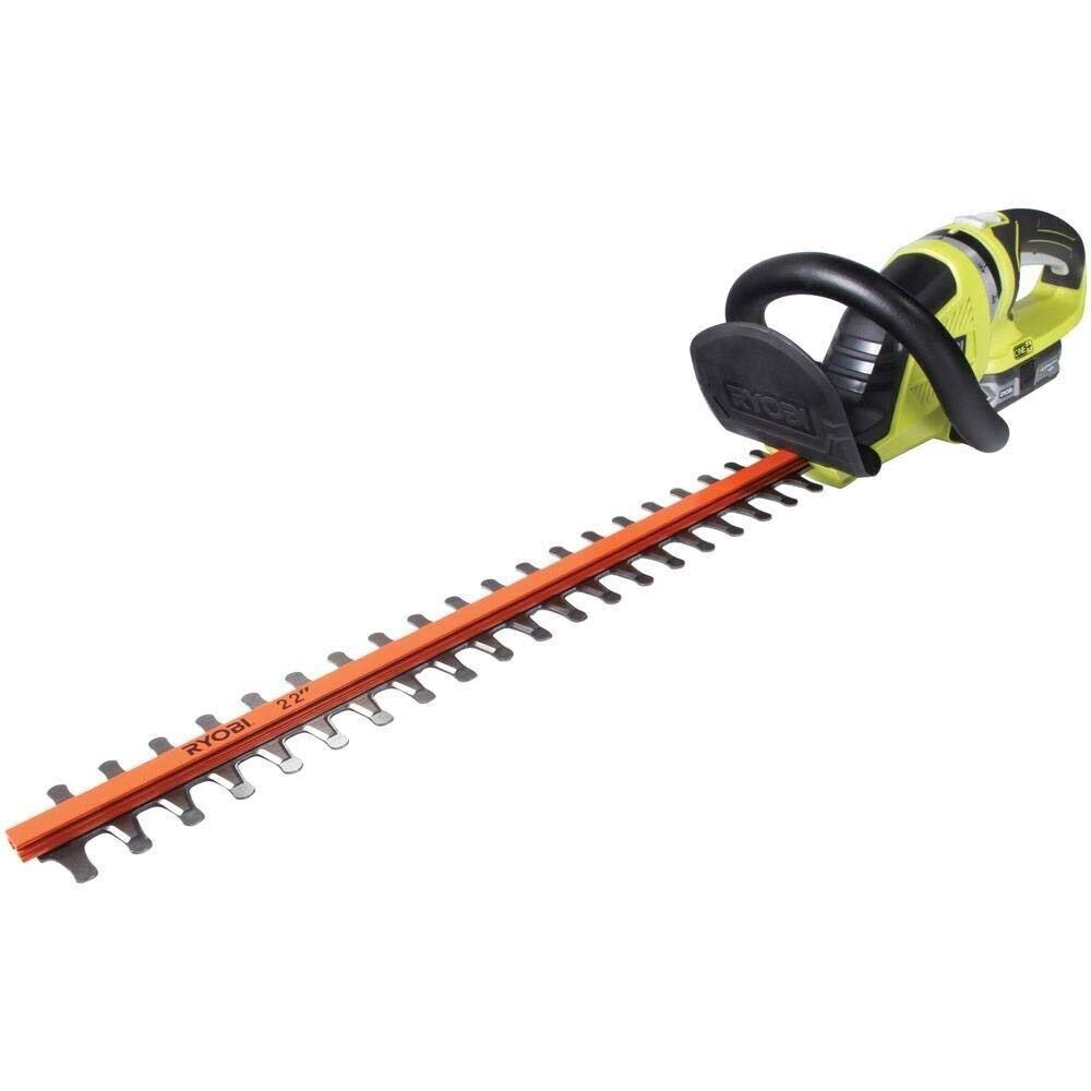 19d91727ca662da39c8bdf75671c076d21a5b96dd0c7aa4aa20ba8bdb36e2863.jpg Ryobi One+ 22 in. 18-Volt Lithium-Ion Cordless Battery Hedge Trimmer (Tool Only) - Image 1