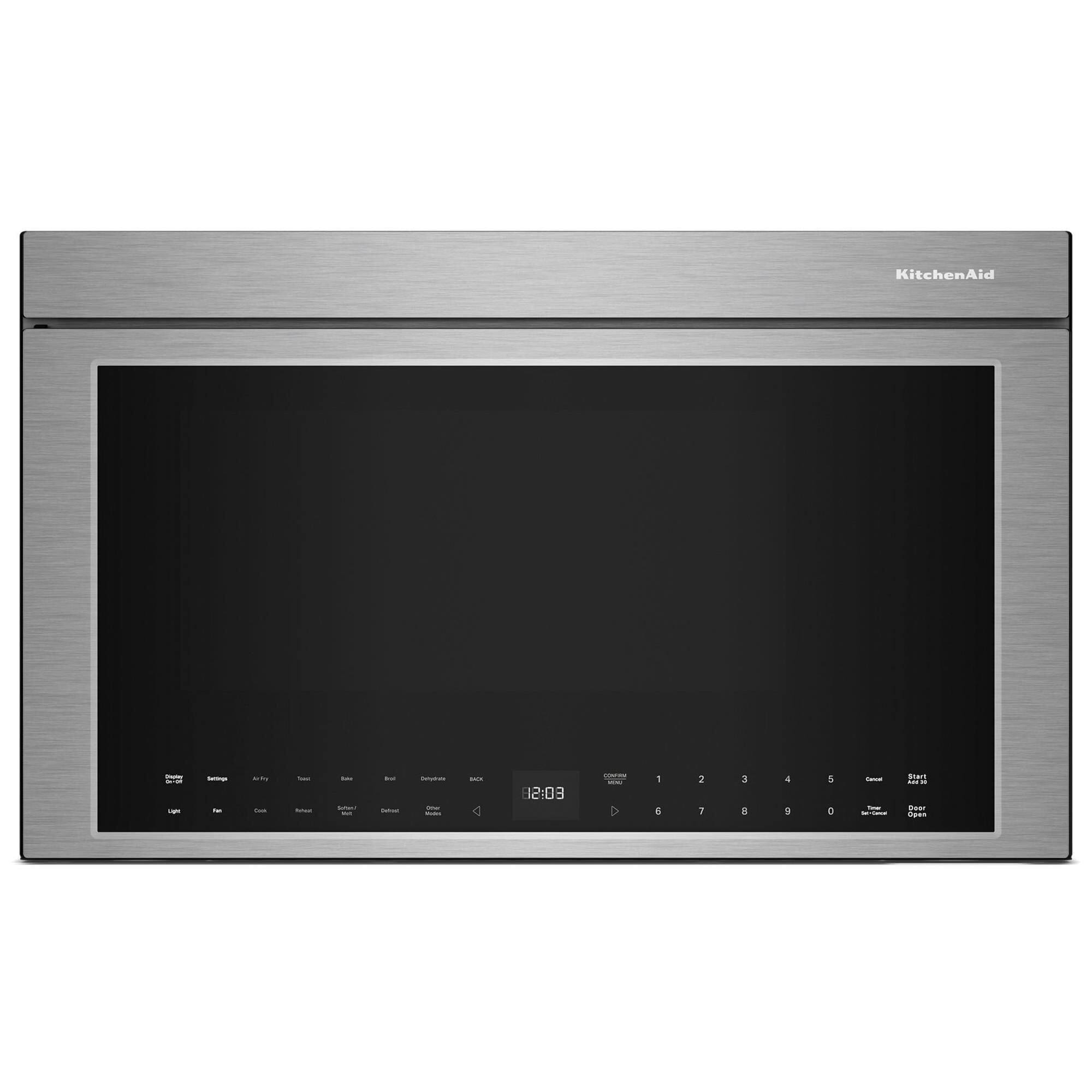 19e1f085217c98b4e73927244fc74879b20e4e06cdf7944e3d59aee8b4629f27.jpg KitchenAid Multifunction Over-The-Range Microwave Oven with Infr KMMF730PPS - Image 1