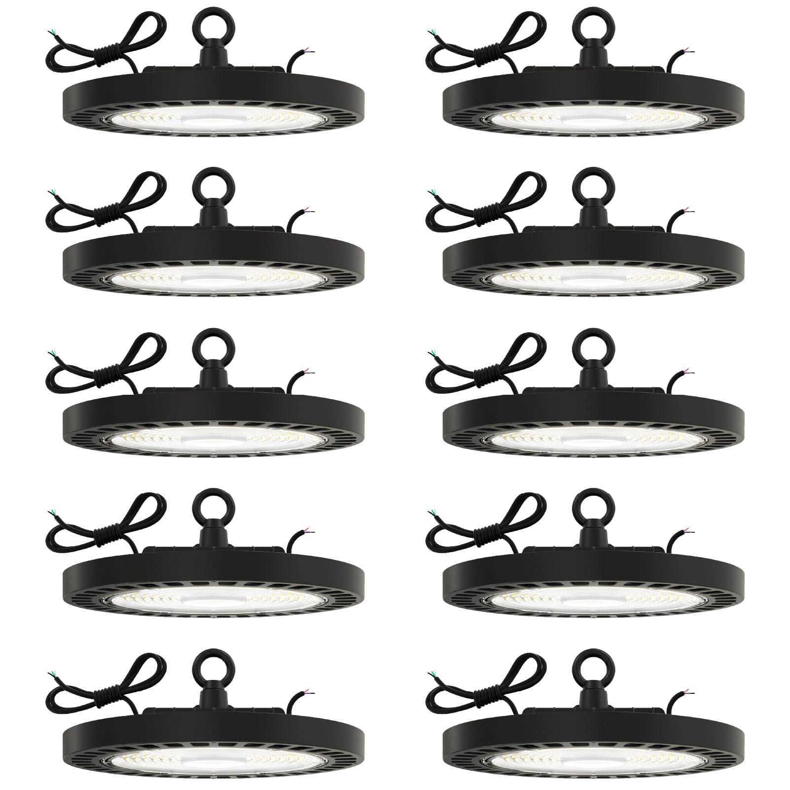 19fc328ff0b8d1434866f38a0a772944bcc36f6c00c9fa82eb1bfc870bb25560.jpg Sunco 10-Pack Ufo High Bay 150W LED Fixture, 21000 Lumens, 5000K Pack / 10-Pack - Image 1