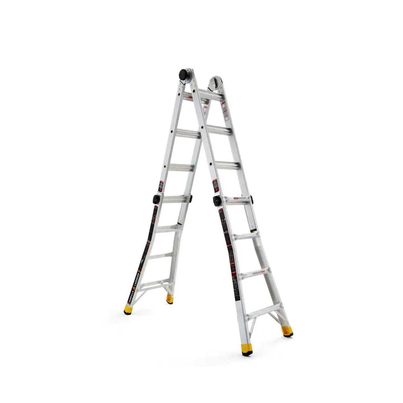 1a1831bb9c2983c34639c26916671d4ce4d15d3bdd6f6a39b088c8fb0bf72718.jpg Gorilla Ladders 18 ft. Reach MPXA Aluminum Multi-Position Ladder with 300 lbs. Load Capacity Type iA Duty Rating-Instock - Image 1