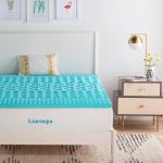 Linenspa Essentials Zoned Gel Memory Foam Mattress Topper - Blue - King - 2 inch
