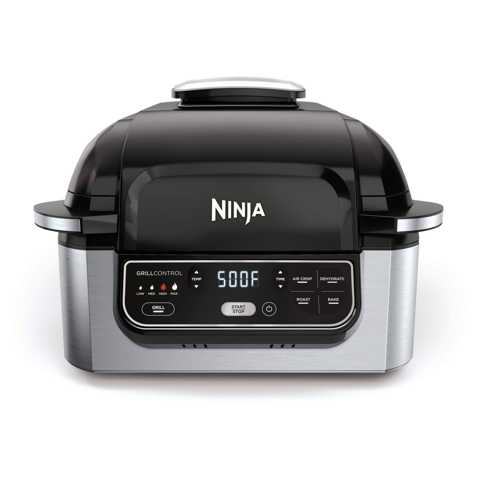1a31d6f7fc860e21bf7ab12affb49b52d5f239058000a691a47702444cbb8c19.jpg Ninja Ag301 Foodi 5-in-1 Indoor Grill with 4-Quart Air Fryer - Image 1