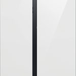 Samsung Bespoke Side-By-Side 28 Cu. ft. Refrigerator with Beverage Center in White Glass