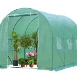 FDW Greenhouse Walk-In Green House Greenhouse Kit with Observation Windows for Outdoor Plants Growing,Green Houses for Outside (L10'xW7'xH7')