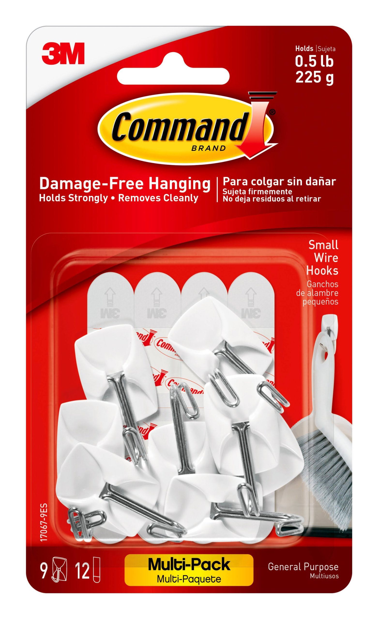 1a686bb0c73c5d33eb3100c1445876648a858bad3d5e7dab377872c4c0a49830.jpg Command Wire Hooks, General Purpose, Small, Multi-Pack - Image 1