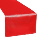 CV Linens Satin Table Runner - Red