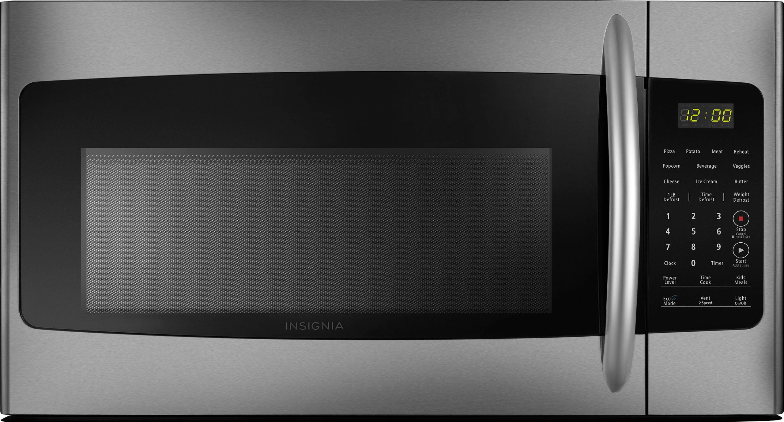 1abcfaafc3e3c579266528b711f0a3840296bf8babc799580f70317443107e64.jpg Insignia - 1.6 Cu. ft. Over-The-Range Microwave - Stainless Steel - Image 1