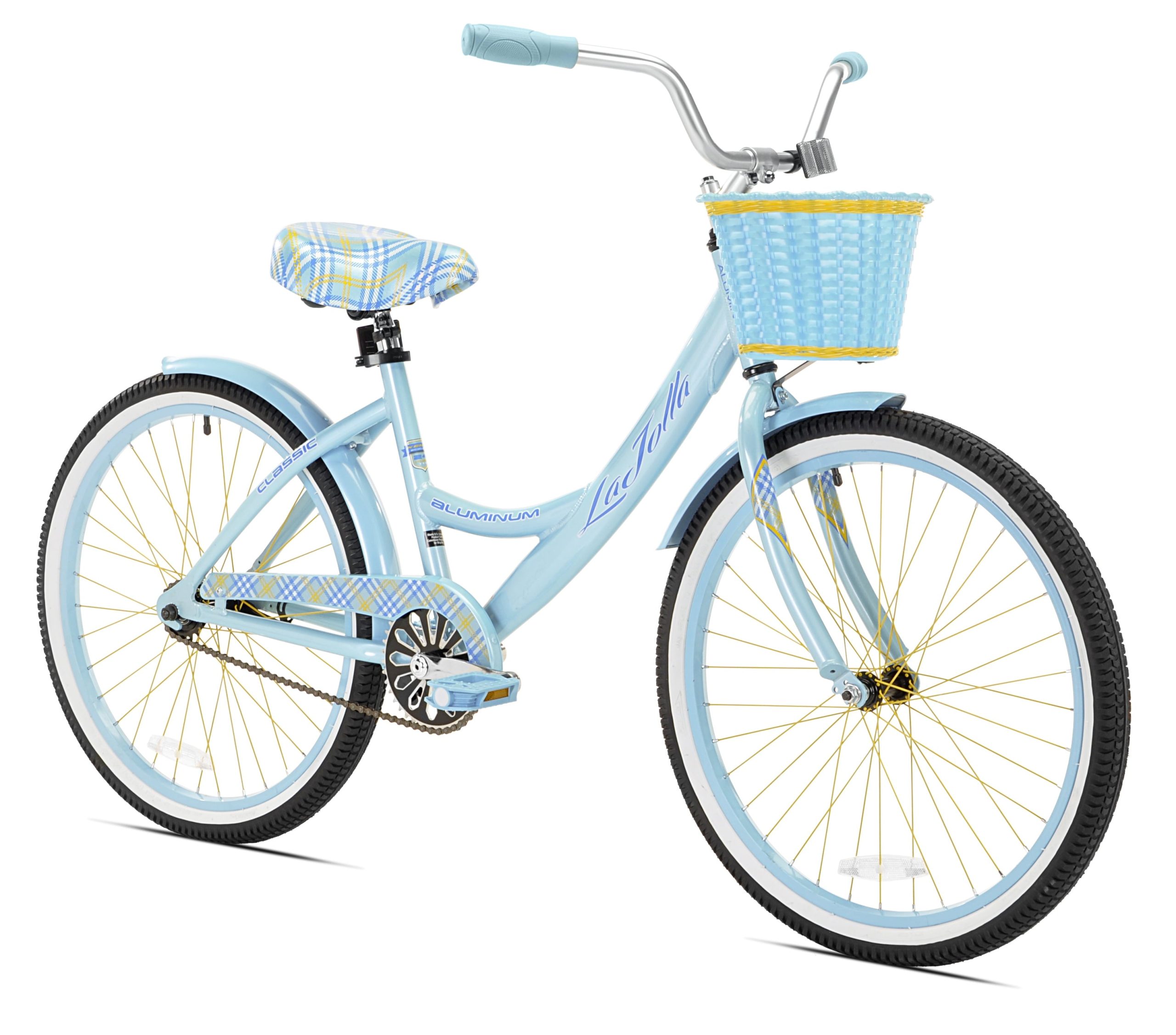 1acd0c9e6537be7006ad02d51dbf404e2428bfa6cfcd54cc36b80036f5e934a3.jpg 24 La Jolla Girls Cruiser Bike. Light Blue - Image 1