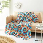 Mainstays Multicolor Tie Dye Fleece Throw Blanket, Standard Throw