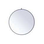 Cassie Mirror Joss & Main Finish: Blue, Size: 42" x 42"