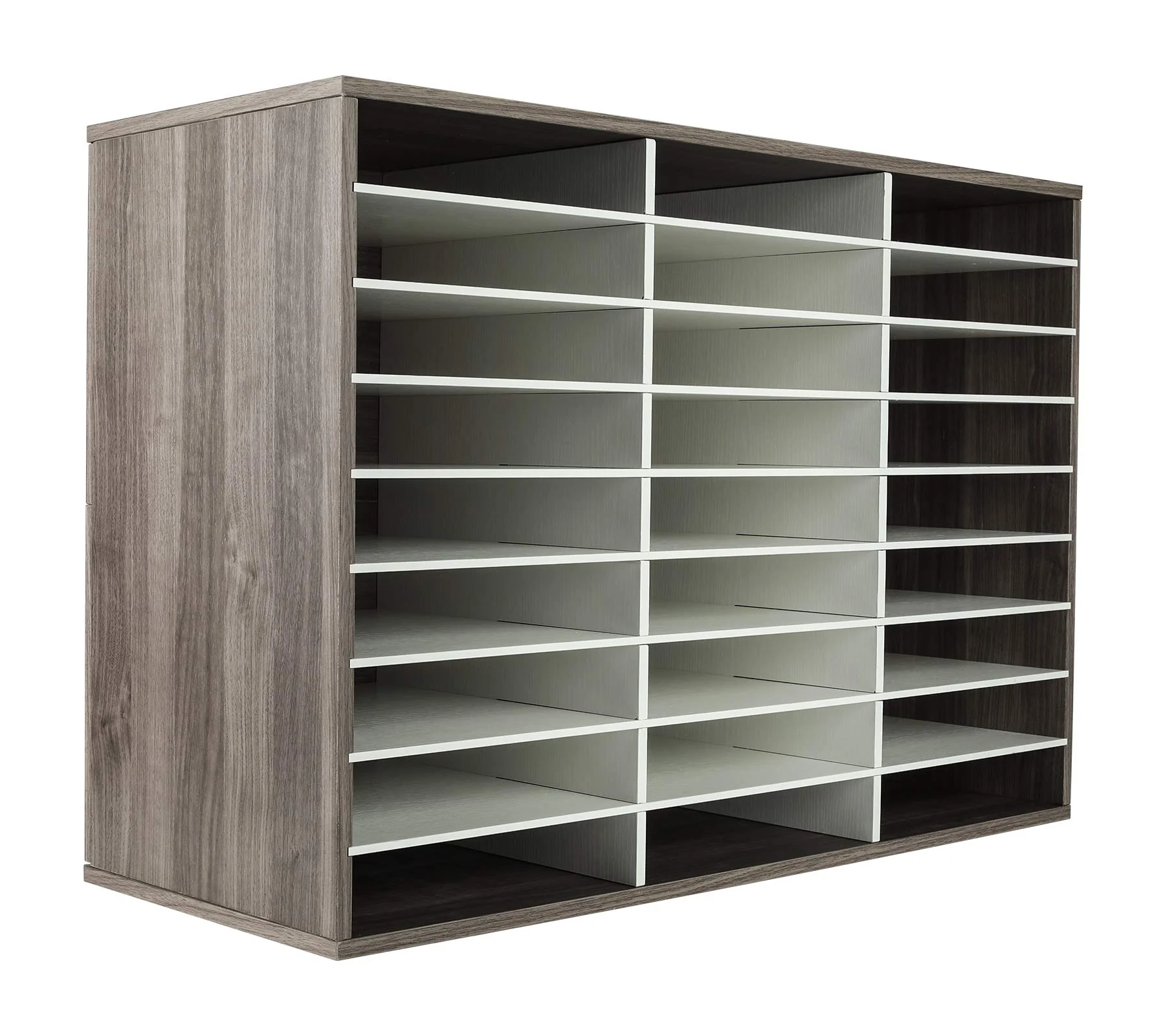1b15d61dfaba23bff4fcef27dae6834014a63f079ab8ada58b02894eb3d2a743.webp TQVAI Wood Adjustable Literature Organizer - Image 1