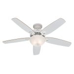 Hunter Builder Deluxe Ceiling Fan - White - 52 in 53089