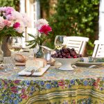 Jardin Tablecloth Couleur Nature Green/Blue 86" x 59"