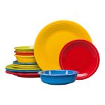 Fiesta Classic Colors 12-Piece Dinnerware Set