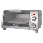 Black+decker TO1700SG Stainless Steel 4 Slice Toaster Oven, Gray