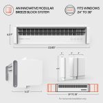 Sharper Image Portal Window Fan White