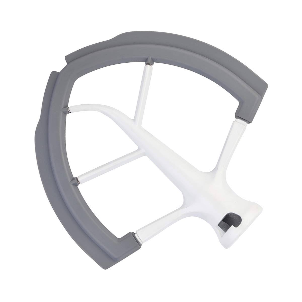 1b7c1ccc1d24c0a6e4ced68a7e69bf325bbced75b05ef18e2251e01a8803f201.jpg Roabertic Flex Edge Beater for KitchenAid Bowl-Lift Stand Mixer - 6 Quart Flat Beater Paddle with Flexible Silicone Edges - Image 1